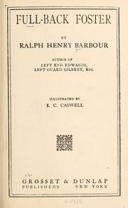 Cover of: Full-back Foster by Ralph Henry Barbour