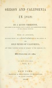 Cover of: Oregon and California in 1848 by Jessy Quinn Thornton