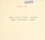 Cover of: The fox jumps over the parson's gate