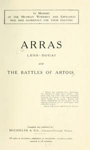 Arras, Lens-Douai and the battles of Artois ...