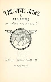 The five jars by Montague Rhodes James