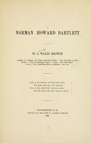 Cover of: Norman Howard Bartlett