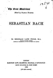 Cover of: Sebastian Bach