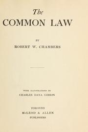 Cover of: The common law. by Robert W. Chambers