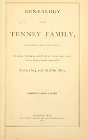 Cover of: Genealogy of the Tenney family by Horace A. Tenney
