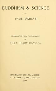 Cover of: Buddhism & science by Paul Dahlke