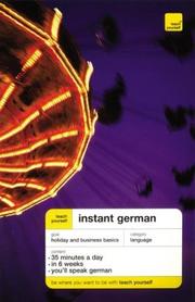 Cover of: Teach Yourself Instant German