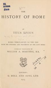 Cover of: The history of Rome. by Titus Livius