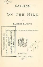 Cover of: Sailing on the Nile by Laurent Laporte