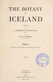 Cover of: The botany of Iceland