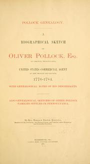 Pollock genealogy by Horace Edwin Hayden