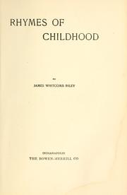 Cover of: Rhymes of childhood