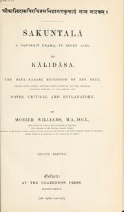 Cover of: Sakuntala by Kālidāsa