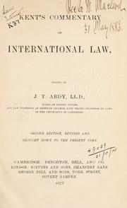 Cover of: Commentary on international law