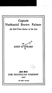 Cover of: Captain Nathaniel Brown Palmer by Spears, John Randolph