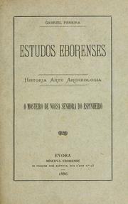 Cover of: Estudos eborenses by Gabriel Pereira