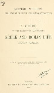 A guide to the exhibition illustrating Greek and Roman life by A.H. Smith