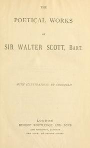 Cover of: The poetical works. by Sir Walter Scott