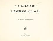 Cover of: spectator's handbook of Noh