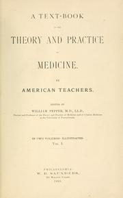 Cover of: text-book of the theory and practice of medicine