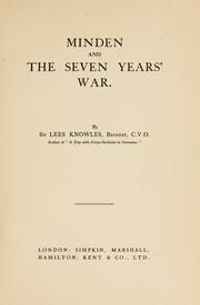 Cover of: Minden and the Seven Years' War. by Knowles, Lees, Bart. (Sir)