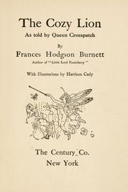 Cover of: The cozy lion by Frances Hodgson Burnett