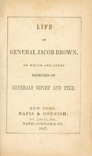 Cover of: Life of General Jacob Brown. by 