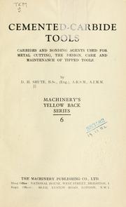 Cover of: Cemented-carbide tools