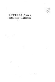 Cover of: Letters from a prairie garden