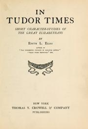 Cover of: In Tudor times