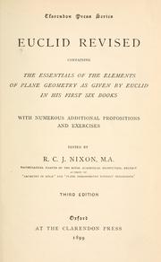 Cover of: Euclid revised by ed. by R. C. J. Nixon.