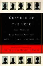 Cover of: Centers of the Self by edited and with an introduction by Judith A. Hamer and Martin J. Hamer.