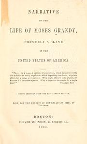 Cover of: Narrative of the life of Moses Grandy by Moses Grandy