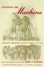 Cover of: Civilizing the machine