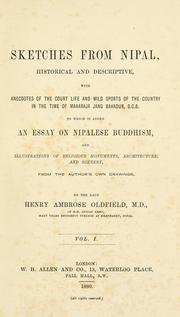 Cover of: Sketches from Nipal by Henry Ambrose Oldfield