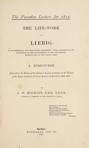 Cover of: The life-work of Liebig.