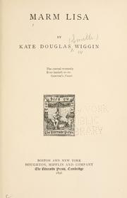 Cover of: Marm Lisa by Kate Douglas Smith Wiggin