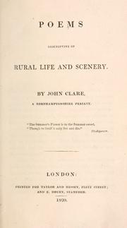 Cover of: Poems descriptive of rural life and scenery.