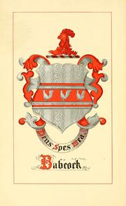 Cover of: Babcock genealogy