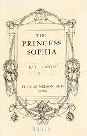 Cover of: The princess Sophia