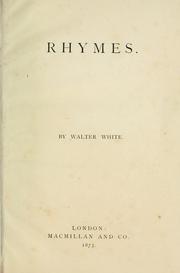Cover of: Rhymes