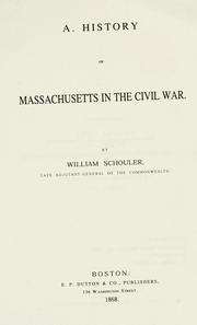 Cover of: A history of Massachusetts in the Civil War by William Schouler