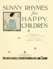 Cover of: Sunny rhymes for happy children.