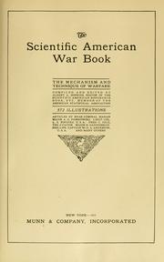 Cover of: The Scientific American war book by compiled and edited by Albert A. Hopkins.