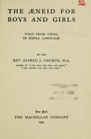 Cover of: The Aeneid for boys and girls told from Virgil in simple language