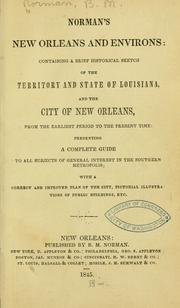 Cover of: Norman's New Orleans and environs by Benjamin Moore Norman