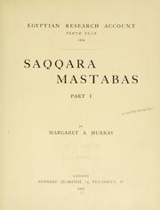 Cover of: Saqqara mastabas by Margaret Alice Murray
