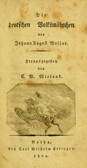 Cover of: deutschen Volksmährchen