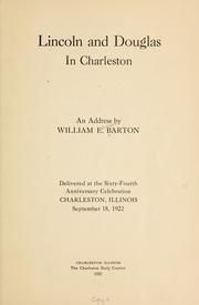 Cover of: Lincoln and Douglas in Charleston: an address