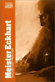 Cover of: Meister Eckhart, Vol .1 by Bernard McGinn, Frank Tobin, Elvira Borgstadt, Kenneth J. Northcott